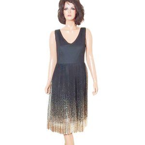 Roz & Ali Black & Gold Lace Cocktail Dress